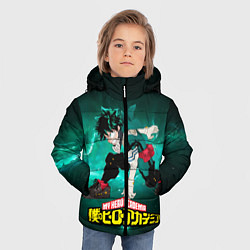 Куртка зимняя для мальчика Изуку Мидория, цвет: 3D-светло-серый — фото 2