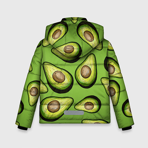 Зимняя куртка для мальчика Люблю авокадо / 3D-Светло-серый – фото 2