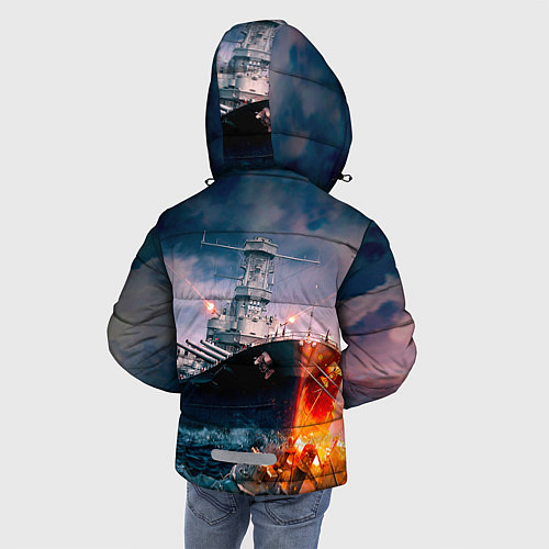 Зимняя куртка для мальчика ВМФ / 3D-Черный – фото 4