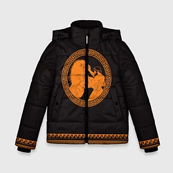 Куртка зимняя для мальчика Греко-римская борьба, цвет: 3D-черный