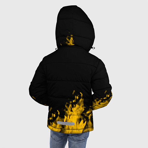 Зимняя куртка для мальчика MY HERO ACADEMIA plus ultra горит / 3D-Черный – фото 4