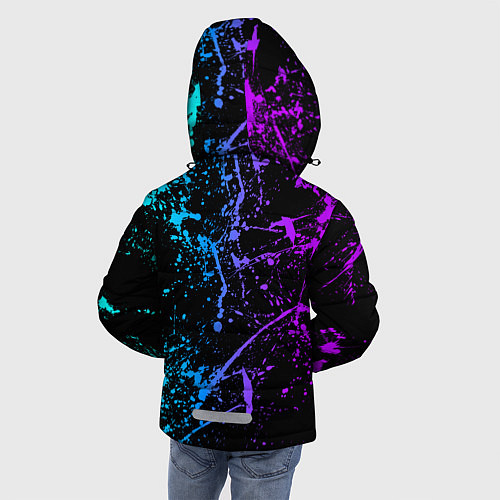 Зимняя куртка для мальчика Егор Крид / 3D-Черный – фото 4