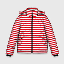 Куртка зимняя для мальчика Тельняшка Внутренних Войск, цвет: 3D-красный