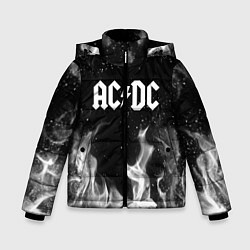 Куртка зимняя для мальчика AC DC, цвет: 3D-светло-серый