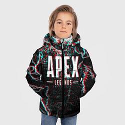 Куртка зимняя для мальчика APEX LEGENDS GLITCH, цвет: 3D-черный — фото 2