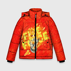 Куртка зимняя для мальчика Fire Force, цвет: 3D-черный