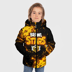 Куртка зимняя для мальчика Brawl Stars, цвет: 3D-черный — фото 2