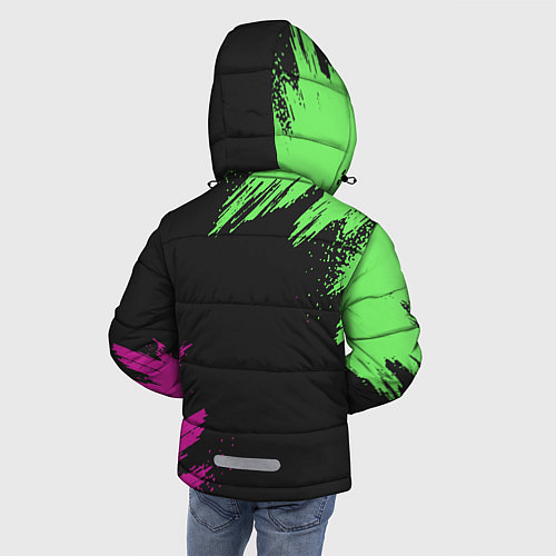 Зимняя куртка для мальчика Brawl Stars 8-BIT / 3D-Черный – фото 4