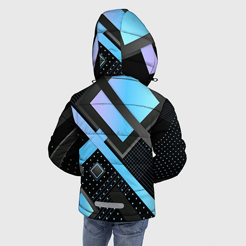 Зимняя куртка для мальчика Modern Geometry / 3D-Черный – фото 4