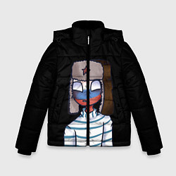 Куртка зимняя для мальчика CountryHumans - Россия, цвет: 3D-черный