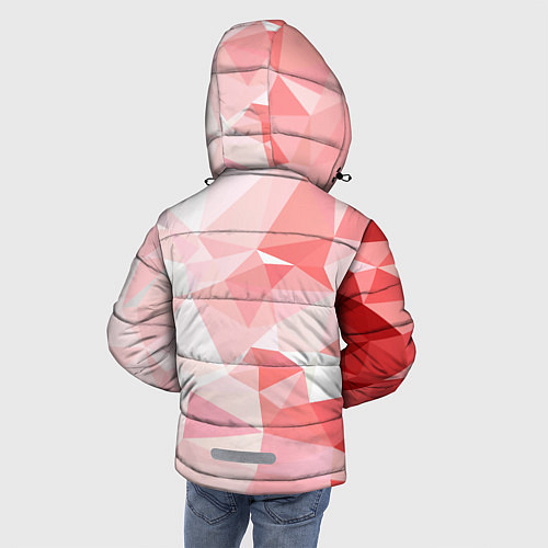 Зимняя куртка для мальчика Pink abstraction / 3D-Черный – фото 4