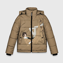 Куртка зимняя для мальчика Osamu Dazai, цвет: 3D-черный