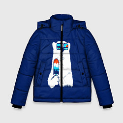 Куртка зимняя для мальчика Мишка, цвет: 3D-черный