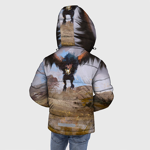 Зимняя куртка для мальчика ВЕДЬМАК / 3D-Черный – фото 4