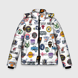 Куртка зимняя для мальчика NBA Pattern, цвет: 3D-черный