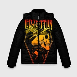 Куртка зимняя для мальчика Led Zeppelin, цвет: 3D-черный