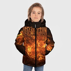 Куртка зимняя для мальчика Led Zeppelin, цвет: 3D-красный — фото 2
