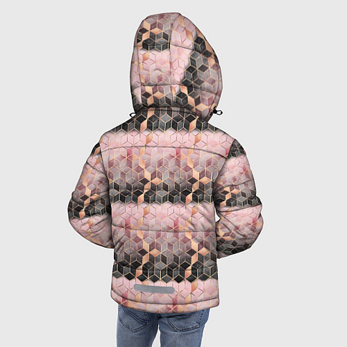 Зимняя куртка для мальчика Geometry Pattern / 3D-Черный – фото 4