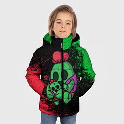 Куртка зимняя для мальчика Brawl stars SPIKE, цвет: 3D-красный — фото 2