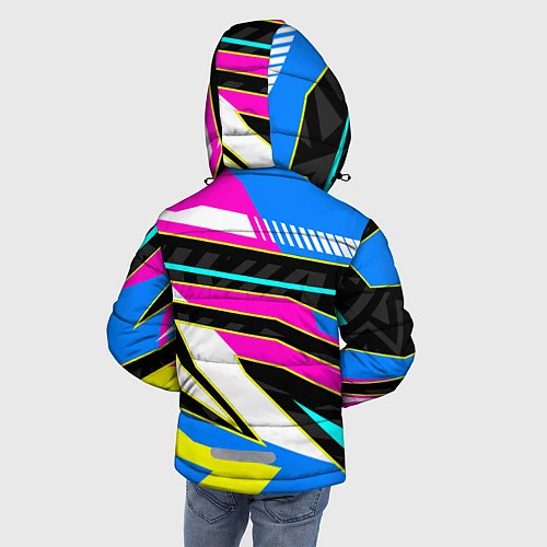 Зимняя куртка для мальчика Форма для фитнеса / 3D-Черный – фото 4