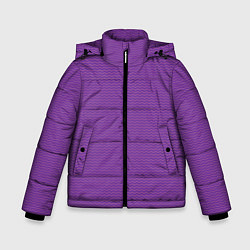 Куртка зимняя для мальчика Фиолетовая волна, цвет: 3D-светло-серый
