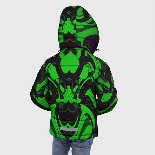 Зимняя куртка для мальчика Абстракция / 3D-Черный – фото 4