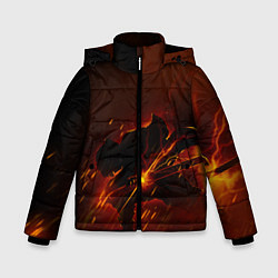 Куртка зимняя для мальчика KIMETSU NO YAIBA, цвет: 3D-красный