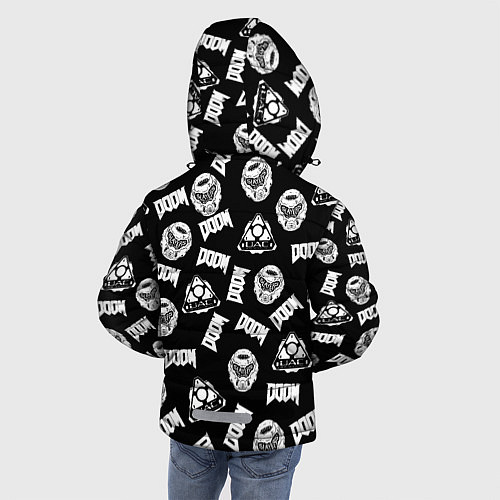 Зимняя куртка для мальчика Doom Eternal / 3D-Черный – фото 4