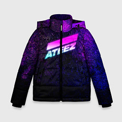 Куртка зимняя для мальчика ATEEZ neon, цвет: 3D-светло-серый