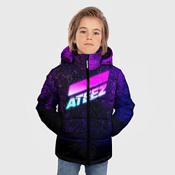 Куртка зимняя для мальчика ATEEZ neon, цвет: 3D-красный — фото 2