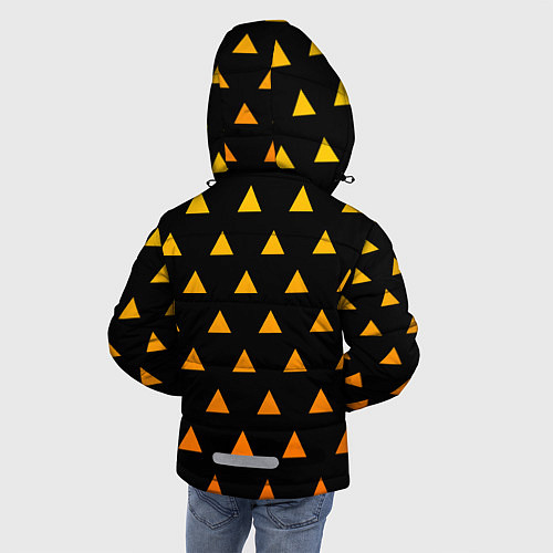 Зимняя куртка для мальчика ЗЕНИЦУ КИМОНО / 3D-Черный – фото 4