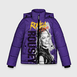Куртка зимняя для мальчика Ronda Rousey, цвет: 3D-черный