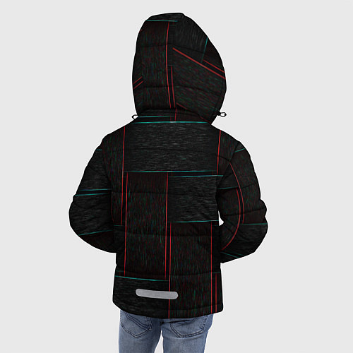 Зимняя куртка для мальчика Bungou Stray Dogs / 3D-Черный – фото 4