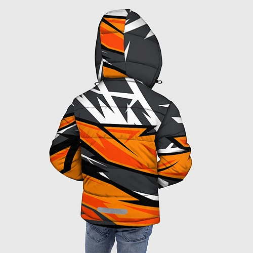 Зимняя куртка для мальчика Bona Fide Одежда для фитнеса / 3D-Черный – фото 4