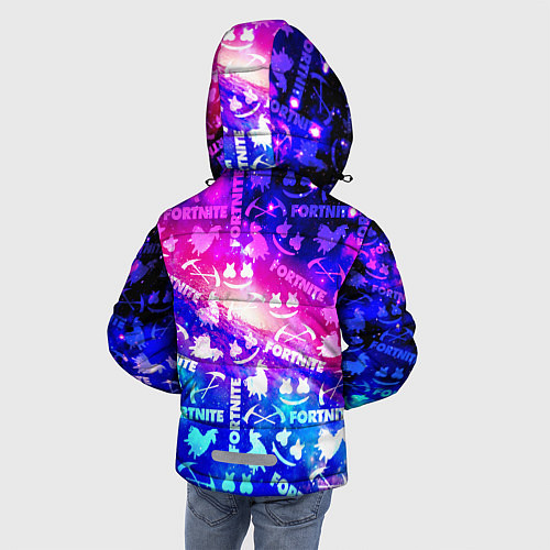 Зимняя куртка для мальчика FORTNITE&MARSMELLO COSMO / 3D-Черный – фото 4
