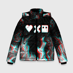 Куртка зимняя для мальчика LOVE DEATH ROBOTS LDR, цвет: 3D-черный