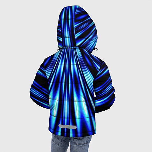 Зимняя куртка для мальчика Световые Лучи / 3D-Черный – фото 4