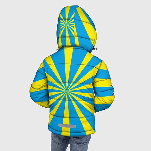 Зимняя куртка для мальчика Космические войска / 3D-Черный – фото 4