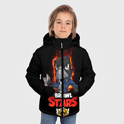 Куртка зимняя для мальчика Crow Brawl Stars, цвет: 3D-черный — фото 2