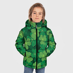 Куртка зимняя для мальчика Ирландский клевер, цвет: 3D-черный — фото 2