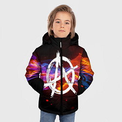 Куртка зимняя для мальчика АНАРХИЯ, цвет: 3D-черный — фото 2