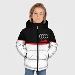 Куртка зимняя для мальчика AUDI SPORT, цвет: 3D-черный — фото 2