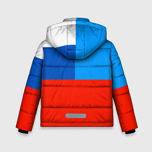 Зимняя куртка для мальчика Флаг МЧС России / 3D-Светло-серый – фото 2
