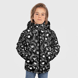 Куртка зимняя для мальчика Ъуъ съуки в маске, цвет: 3D-черный — фото 2