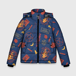Куртка зимняя для мальчика Сабрина, цвет: 3D-светло-серый