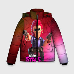 Куртка зимняя для мальчика Brawl Stars Colt Кольт, цвет: 3D-красный