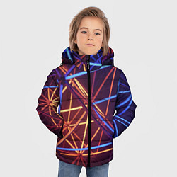 Куртка зимняя для мальчика Линии, цвет: 3D-черный — фото 2