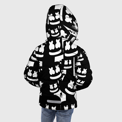 Зимняя куртка для мальчика Marshmello / 3D-Черный – фото 4