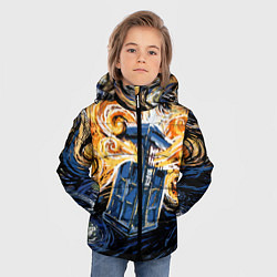 Куртка зимняя для мальчика Van Gogh Tardis, цвет: 3D-черный — фото 2