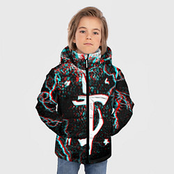 Куртка зимняя для мальчика DOOM ETERNAL GLITCH, цвет: 3D-черный — фото 2